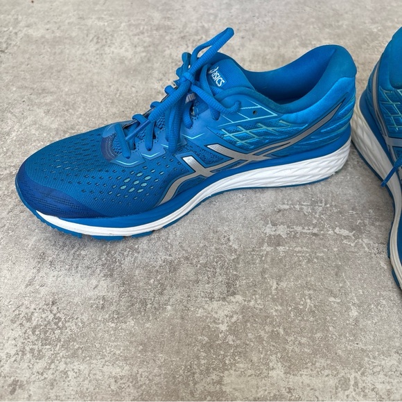 ASICS Gel-Cumulus 21 Sneakers Womens US 12 Directoire‎ Blue Silver Shoes - Picture 5 of 8